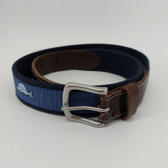 Vineyard Vines Belt Fishing Blue Ocean Marlin Moffit Sailing - Picture 2 of 12